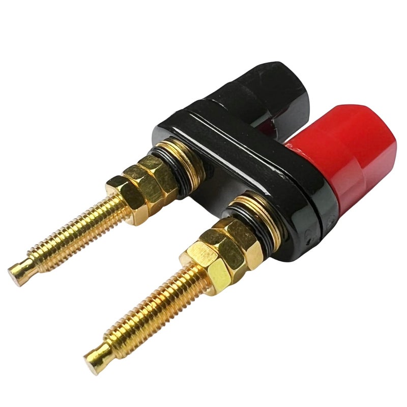CESS Dual Binding Post Terminal - Amplifier/Speaker/Power Cable Connector - Banana Jack Socket - Length 2.3" (2 Pack) - Image 5